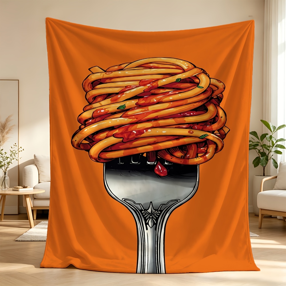 Food Giant Snacks - Funny French Fries Blanket Throw for
