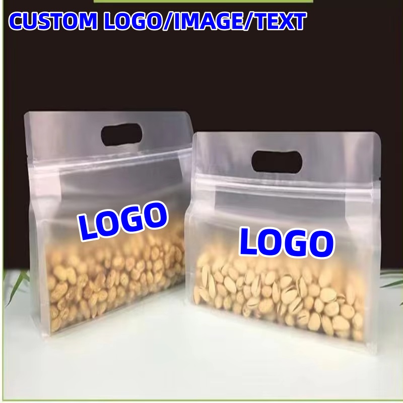 50PCS Frosted 3D Stand Up Zipl - Food Snacks For Christmas recension och pris