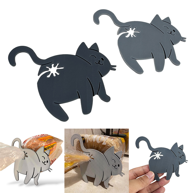 2-Pack 3D Cat Butt Bread Bag C - Food Lovers Snacks recension och pris