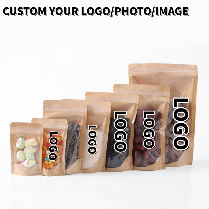 100PCS Clear Front Stand Up Kr - Food Snacks For Christmas recension och pris