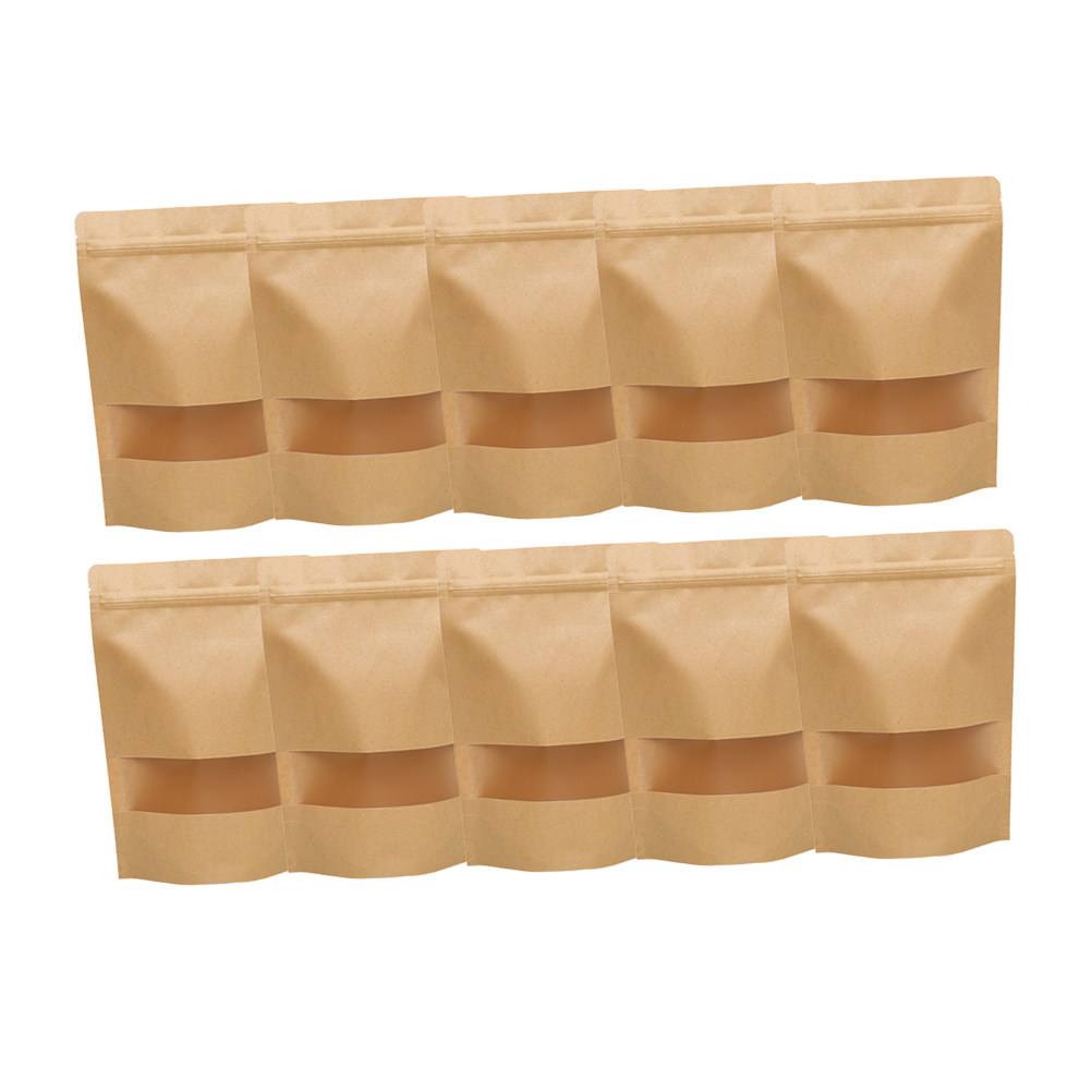 50Pcs Food Grade Kraft Stand U - Food Snacks In Usa recension och pris