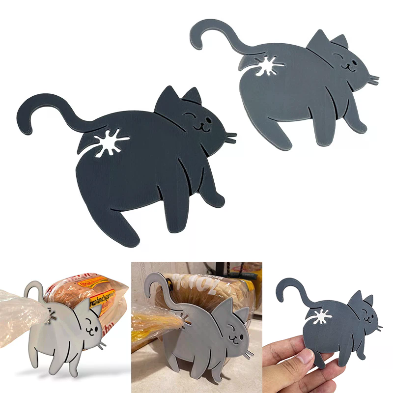 3D Cat Butt Bread Bag Clip Sna - Food Lovers Snacks recension och pris