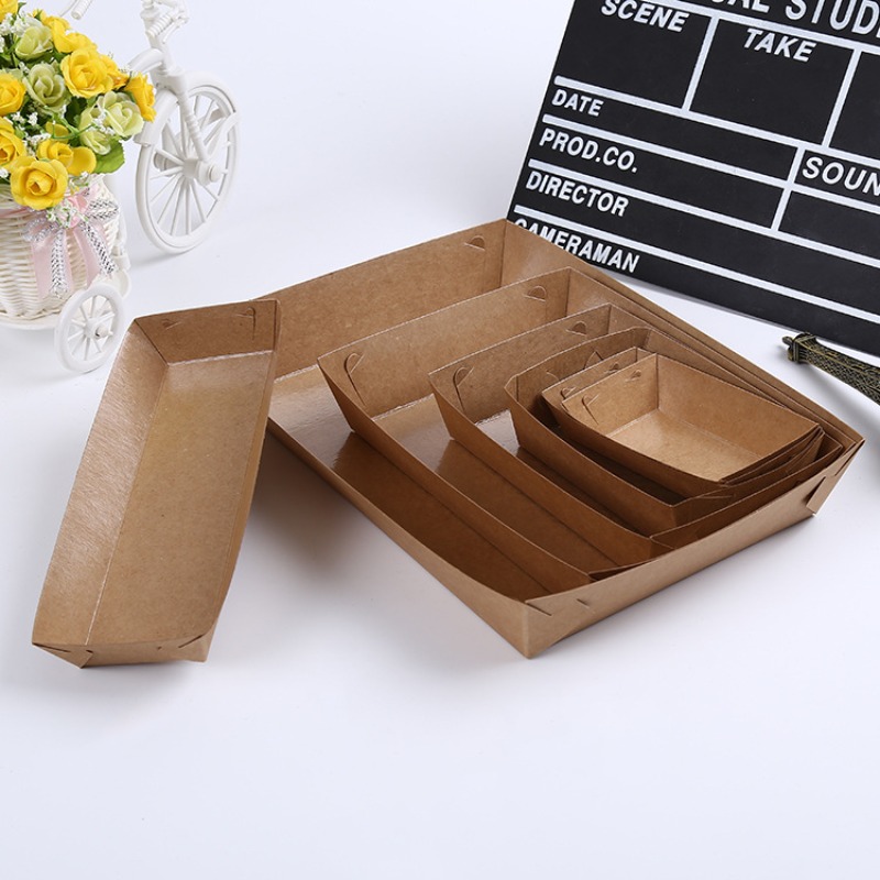 10/30/50pcs Kraft Paper Dispos - Food Snacks For Christmas recension och pris