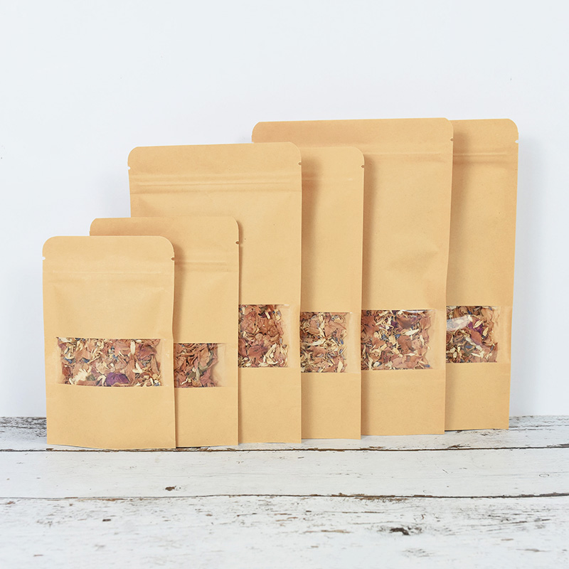 20/50pcs Kraft Paper Zip Lock  - Food Snacks Gifts recension och pris