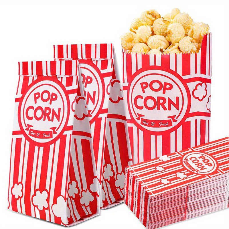 20/50Pcs Popcorn Bags Individu - Food Snacks Gifts recension och pris