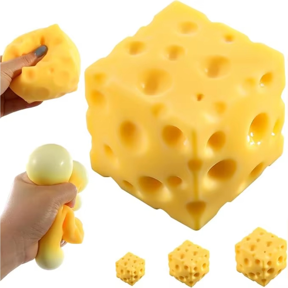 Cheese Stress Ball Squishy Toy - Food & Snacks Colouring Book recension och pris