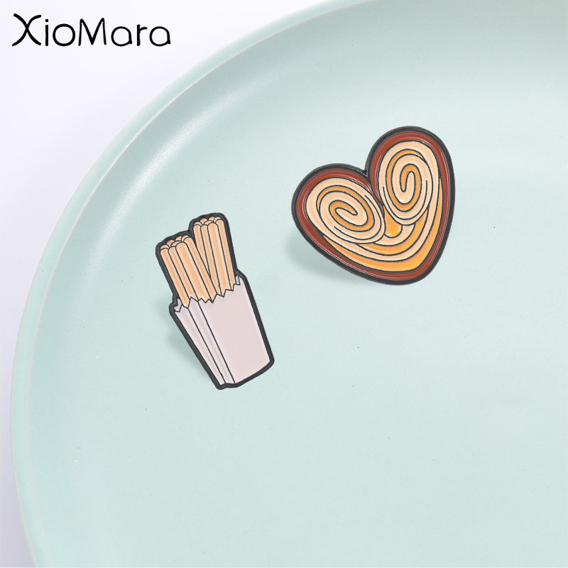 Funny Snack Enamel Pin, Churro - Food Snacks Gifts recension och pris