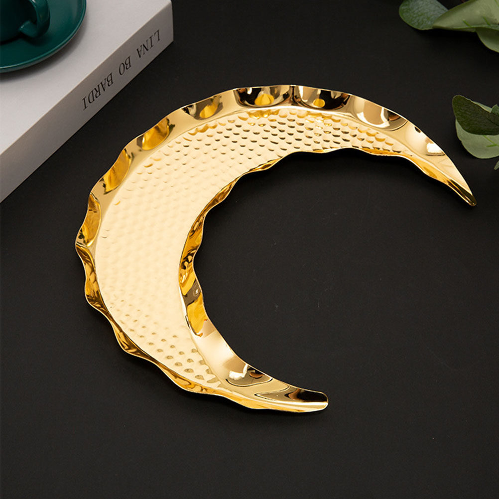 1Pcs Moon Shape Metal Food Ser - Zinc Food Snacks recension och pris