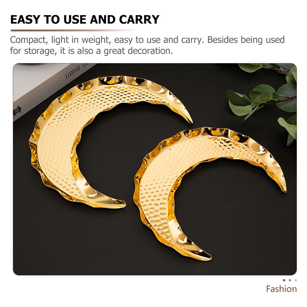 1Pcs Moon Shape Metal Food Ser - Zinc Food Snacks recension och pris